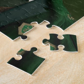 Puzzle Renard rouge en costume vert (Côté)