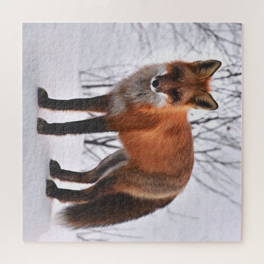Puzzle Renard rouge en hiver (Horizontal)