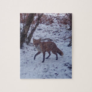 Puzzle Renard Rouge Serein Dans La Neige Enchantement De