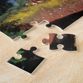Puzzle Renard roux sur une bûche (Côté)