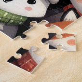 Puzzle Renards colorés mignons d'arbre de Noël (Côté)