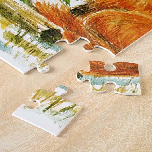 Puzzle Renards de Noël (Côté)