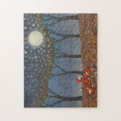 Puzzle renards endormis - illustration par Sarah Knight (Vertical)