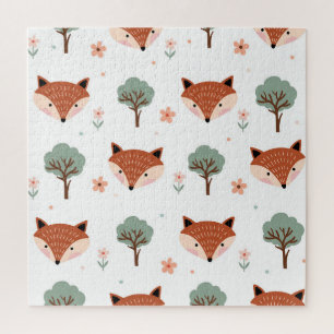 Puzzle Renards et arbres : Enfants