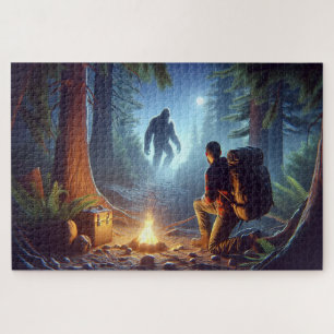 Puzzle Rencontre de Bigfoot au feu de camp, Bigfoot dans
