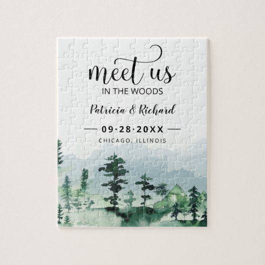 Puzzle Rencontrez-Nous Dans Les Bois Mariage Extérieur Éc (Vertical)