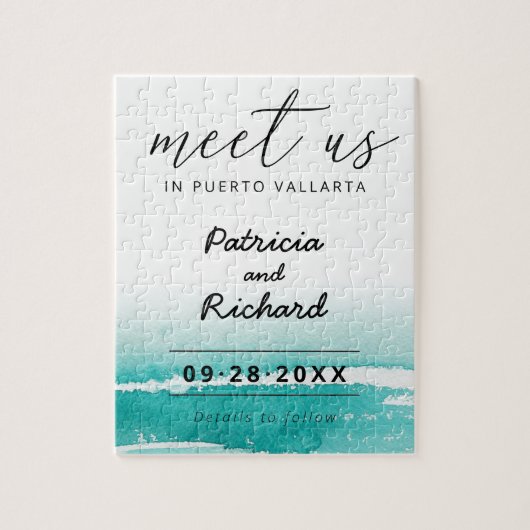 Puzzle Rencontrez-Nous Dans Mariage Destination Turquoise (Vertical)