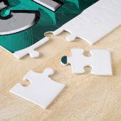 Puzzle Rendre Citation Sagesse Turquoise Gris ciselé (Côté)