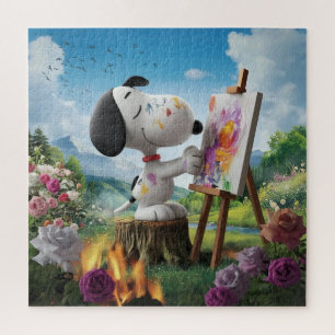 Puzzle Rendu 3D d'un joli peintre de chien