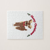 Puzzle Renne de Noël joyeux (Horizontal)
