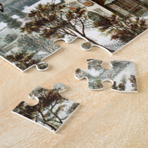 Puzzle Renne victorien vintage de Nick le père noël de