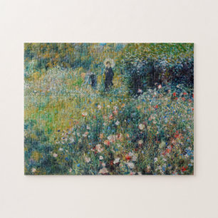 Puzzle Renoir - Femme au parasol dans un jardin