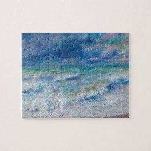 Puzzle Renoir Seascape. Impressionnisme nautique bleu. Me