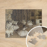 Puzzle Répétition de ballet sur scène | Edgar Degas<br><div class="desc">Répétition de ballet sur scène (1874) de l'impressionniste français Edgar Degas. L'oeuvre originale est une huile sur toile représentant des ballerines qui se répètent sur une scène de théâtre. Utilisez les outils de conception pour ajouter du texte personnalisé ou personnaliser l'image.</div>