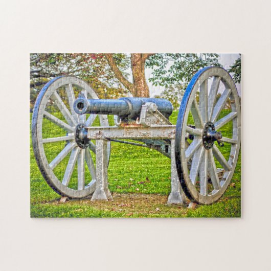 Puzzle Réplique Cannon Nova Scotia Canada. (Horizontal)