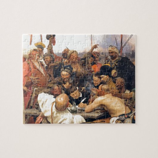 Puzzle Réponse de l'Ukrainien Kozaky/Cossacks par Repin J (Horizontal)