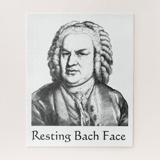 Puzzle Repose Bach Face Compositeur de musique classique (Vertical)