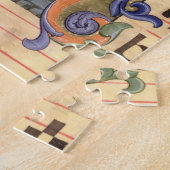 Puzzle Representation de l'initiale "H" de Mme 571 f.6r (Côté)