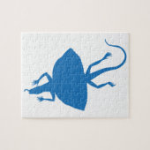 Puzzle Reptile bleu (Horizontal)