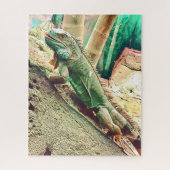 Puzzle Reptile de lézard fidjien (Vertical)