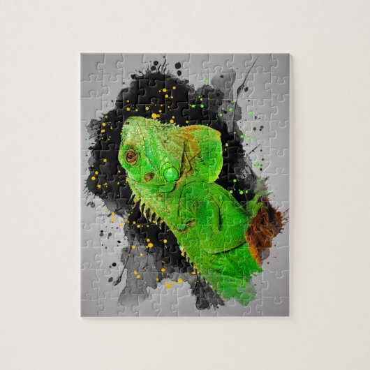 Puzzle Reptile Iguana Vert (Vertical)