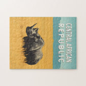 Puzzle République centrafricaine Illustration Art Voyage (Horizontal)