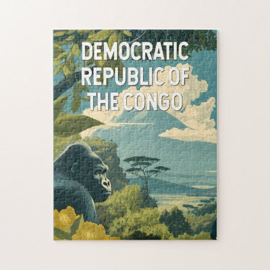 Puzzle République démocratique du Congo Illustration (Vertical)