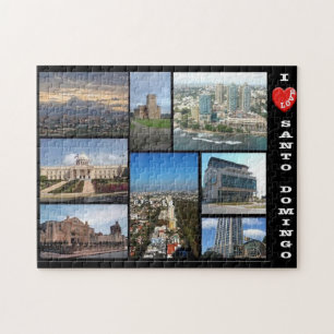 Puzzle République Dominicaine - Santo Domingo - I Love -