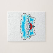 Puzzle Requin à nager avec lunettes de natation (Horizontal)