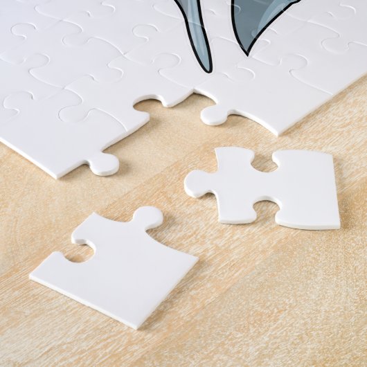 Puzzle Requin au baseball avec batte de baseball (Côté)