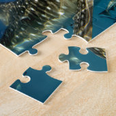 Puzzle Requin baleine et rémora (Côté)