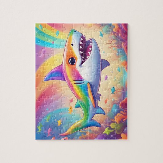 Puzzle Requin coloré (Vertical)