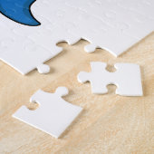 Puzzle Requin comme patineur avec skateboard (Côté)