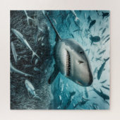 Puzzle Requin montrant ses dents (Horizontal)