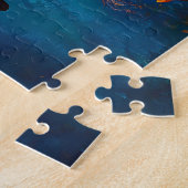 Puzzle Requin sous l'eau avec méduse (Côté)