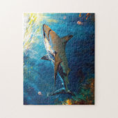 Puzzle Requin sous l'eau avec méduse (Vertical)