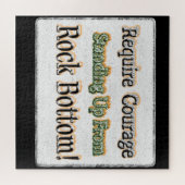 Puzzle "Require Courage" Joli Design. Commandez dès maint (Horizontal)
