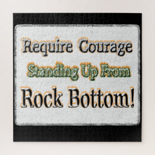 Puzzle "Require Courage" Joli Design. Commandez dès maint
