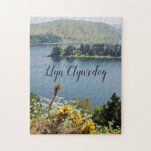 Puzzle Réservoir Llyn Clywedog Souvenir gallois au centr