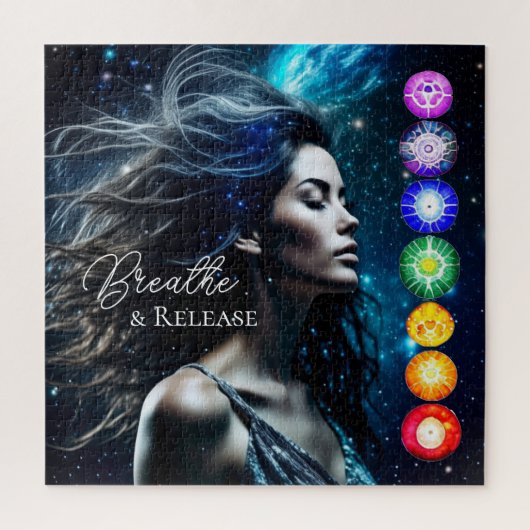Puzzle Respirer et libérer | Belle Femme Ethérée (Vertical)