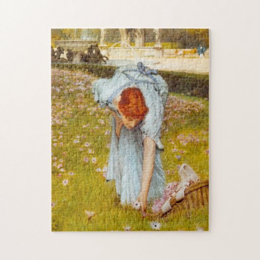 Puzzle Ressort de Lawrence Alma Tadema dans le jardin (Vertical)