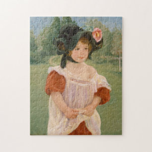 Puzzle Ressort : Margot se tenant dans un jardin   1900