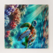 Puzzle Rester en contact | La natation des tortues de mer (Horizontal)