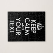 Puzzle Restez calme et continuez - Créez votre propre (Horizontal)