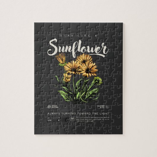 Puzzle Restez comme un tournesol (Vertical)