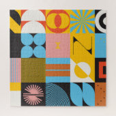 Puzzle Résumé néo-moderne : Jazz géométrique (Vertical)