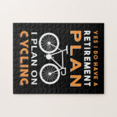Puzzle Retirement plan I Plan on cycling (Horizontal)