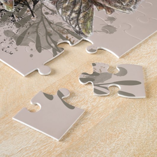 Puzzle Retour à la nature, hibou, oiseau, fête d'annivers (Côté)