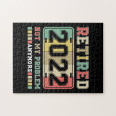 Puzzle Retraité 2022 Pas mon problème Plus de retraite (Horizontal)