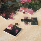 Puzzle Retraite de jardin rose (Côté)